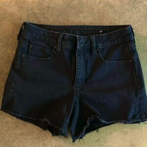American Eagle Outfitters Dream Curvy High-Waisted Denim Short Short